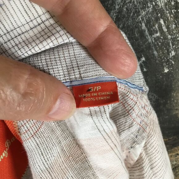 Tommy Bahama casual button down shirt 100% linen men’s size small - Picture 4 of 7